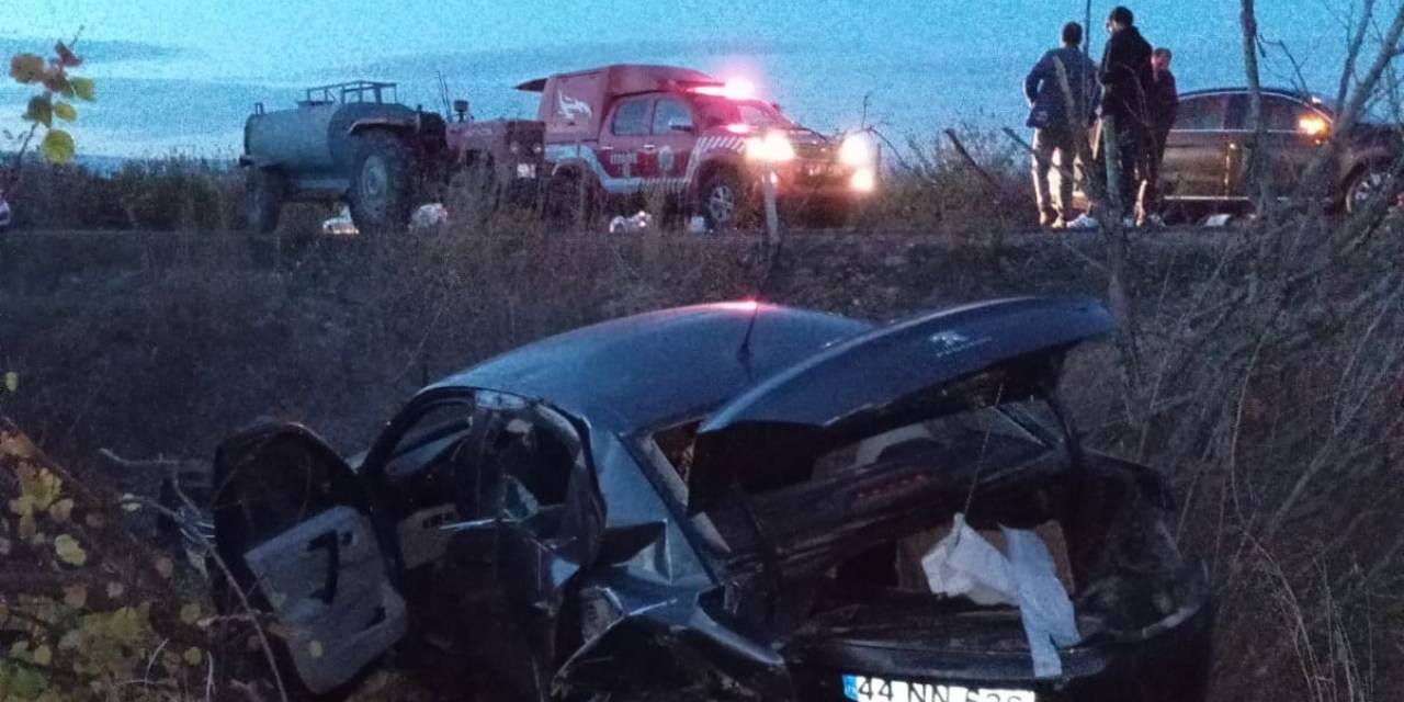 Kontrolden Çıkan Araç Şarampole Devrildi: 1 Yaralı