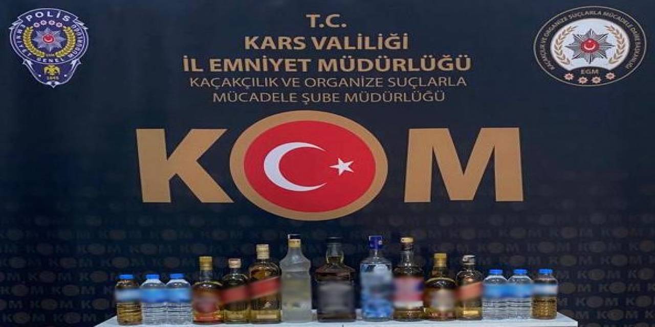 Kars’ta Sahte Alkol Ele Geçirildi
