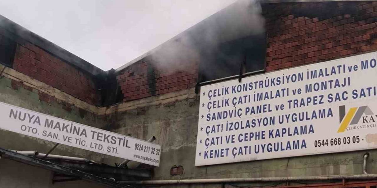 Bursa’da Tekstil Fabrikasında Yangın