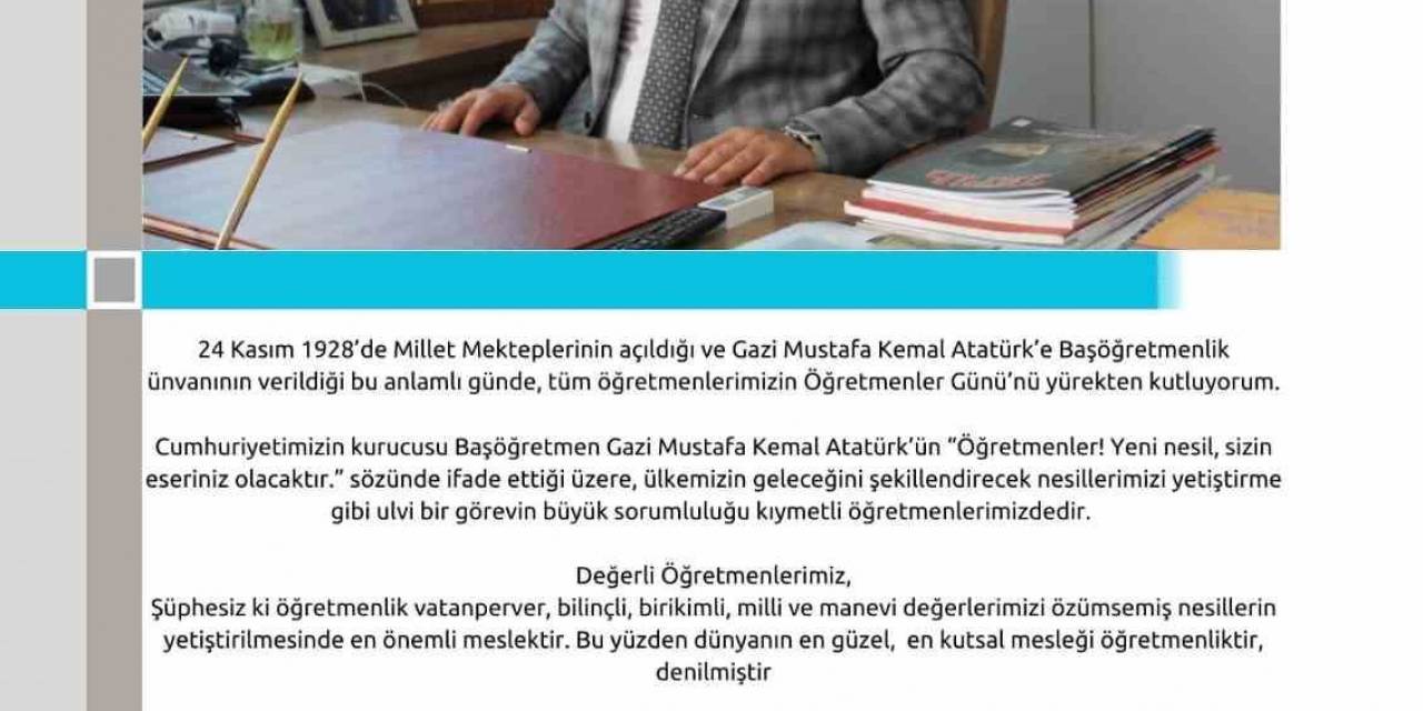 Başkan Çelik: “Ülkemizin Geleceğini Şekillendirecek Görevin Büyük Sorumluluğu Öğretmenlerimizdedir”