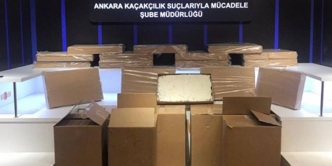 Ankara’da Kaçak Sigara Ve Makaron Operasyonu: 454 Bin 151 Adet Ürün Ele Geçirildi