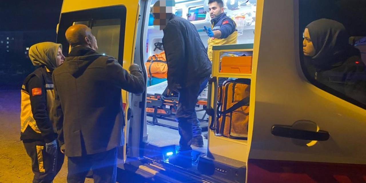 Eşini Darp Etti, Polisten Kaçarken Kaza Yaptı