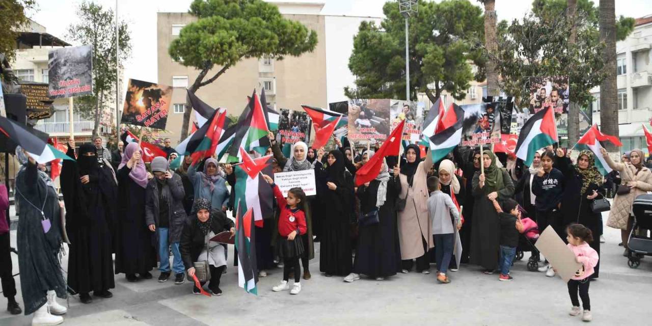 Söke’de Filistin’deki Zulme Karşı Miting Düzenlendi