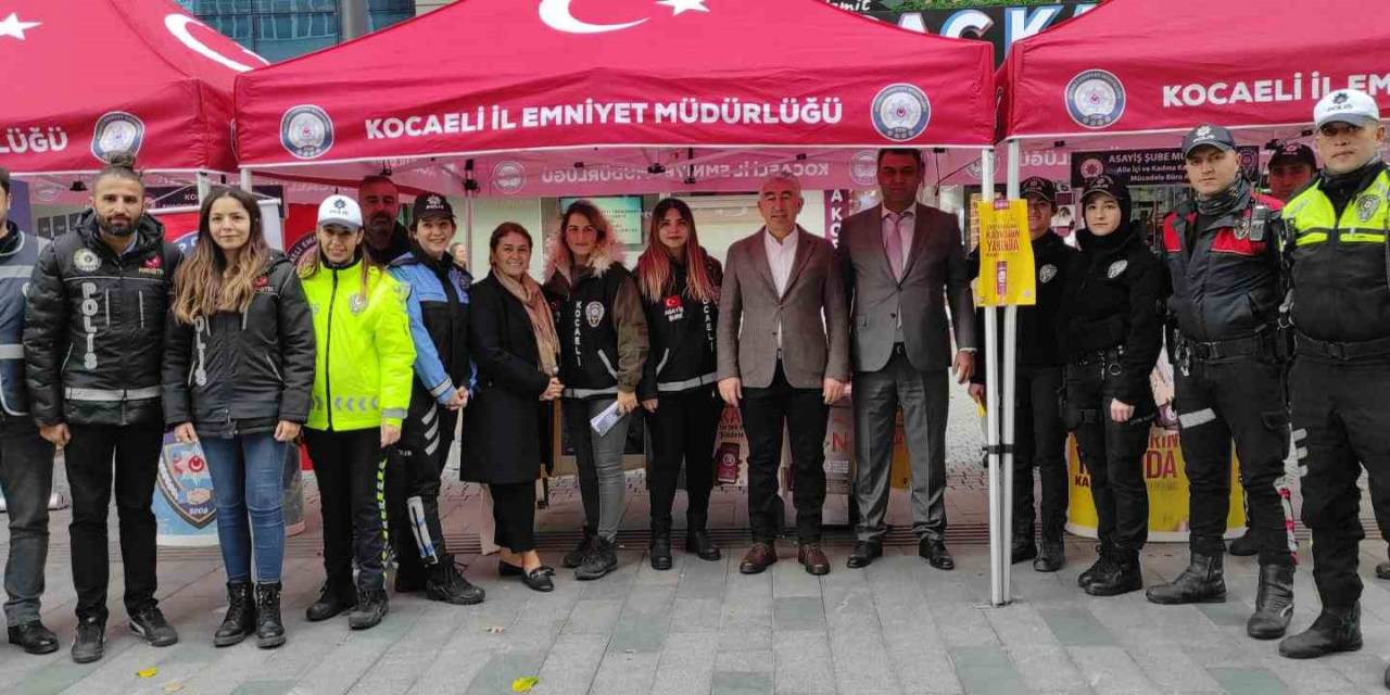 Kadına Yönelik Şiddette Karşı Vatandaşları Bilgilendirdiler