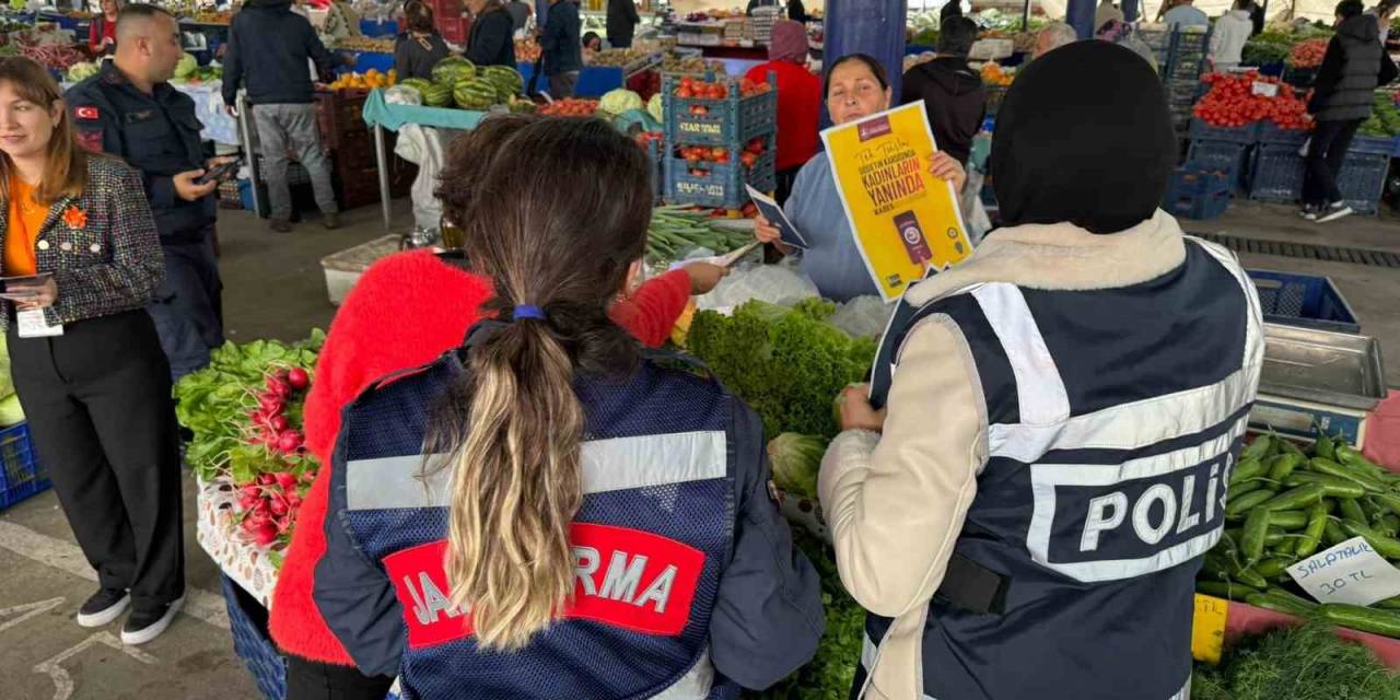 Polis Ve Jandarma Marmaris’te ’kadına El Kalkamaz’ Dedi