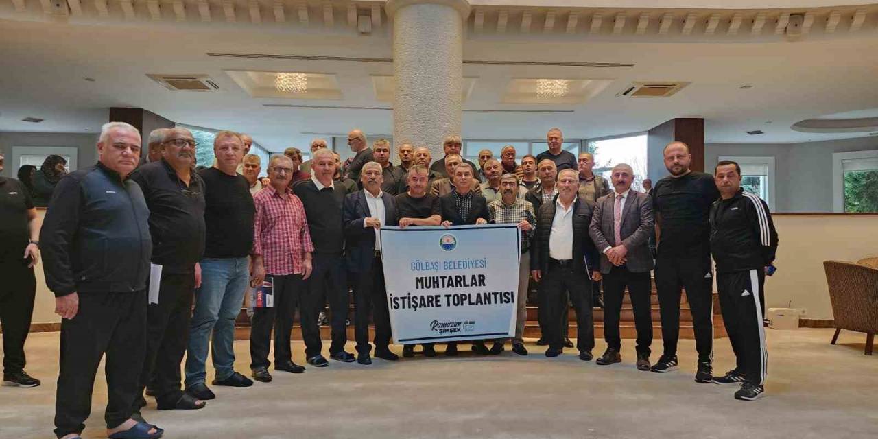 Gölbaşı Belediye Başkanı Şimşek, Muhtarlar Ve Oda Başkanlarıyla Buluştu
