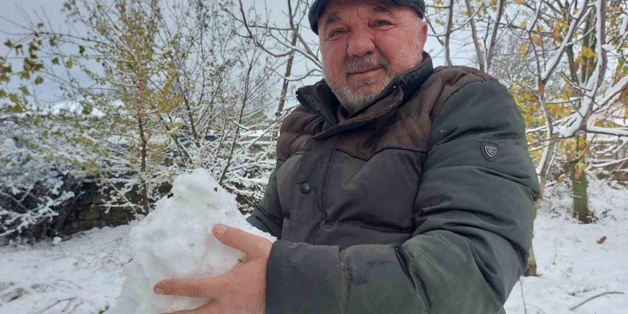 Önce Yağmur, Sonra Kar: Çiftçinin Yüzü Güldü