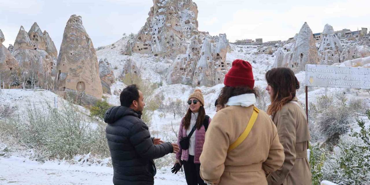 Kapadokya’da Kartpostallık Kar Manzarası