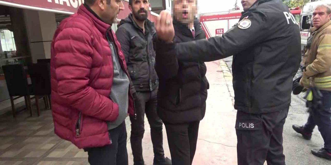 Araç Yangınını Çeken Basın Mensubuna Saldırı