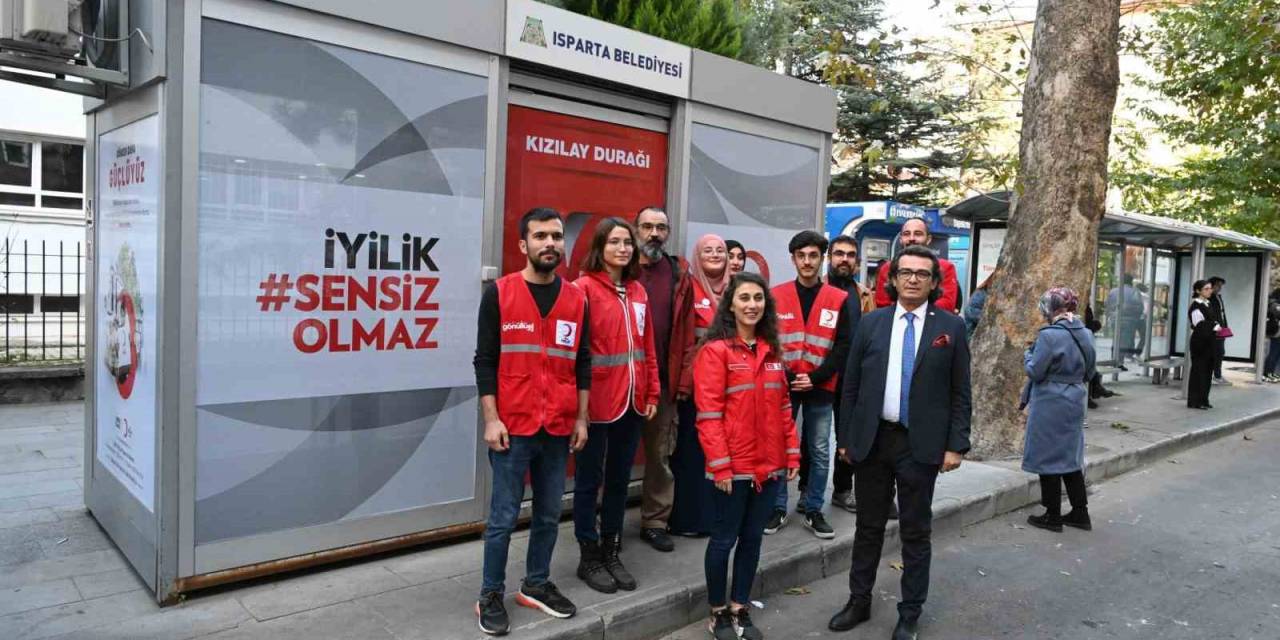 Isparta Belediyesi, Farkındalık İçin Kızılay Durağı Oluşturdu