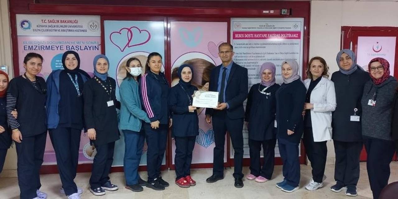 Kütahya’da Kadın Hastalıkları Ve Doğum Kliniğine Teşekkür Belgesi