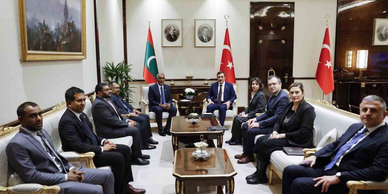 Cumhurbaşkanı Yardımcısı Yılmaz, Maldivler Cumhurbaşkanı Muizzu İle Görüştü