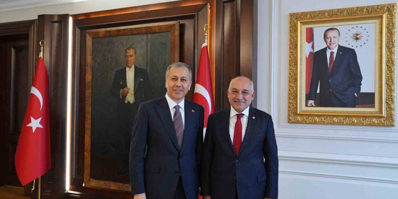 Tff Başkanı Mehmet Büyükekşi’den İçişleri Bakanı Ali Yerlikaya’ya Ziyaret