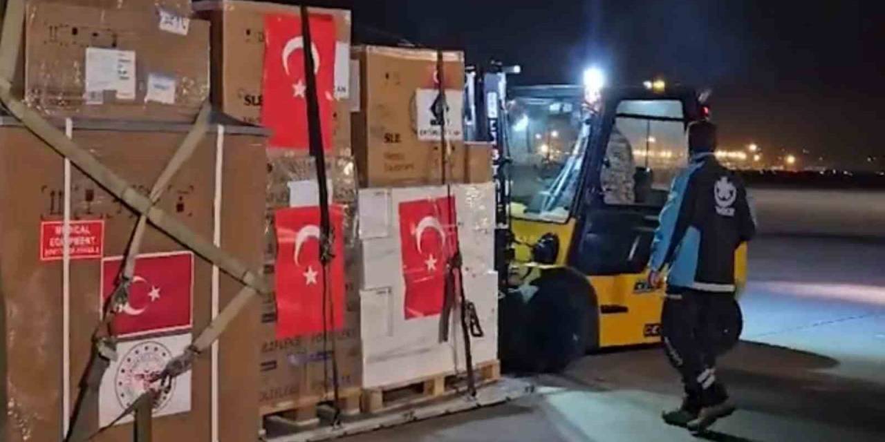 Gazze’ye Sağlık Yardımı Taşıyan Uçak Kayseri’den Havalandı