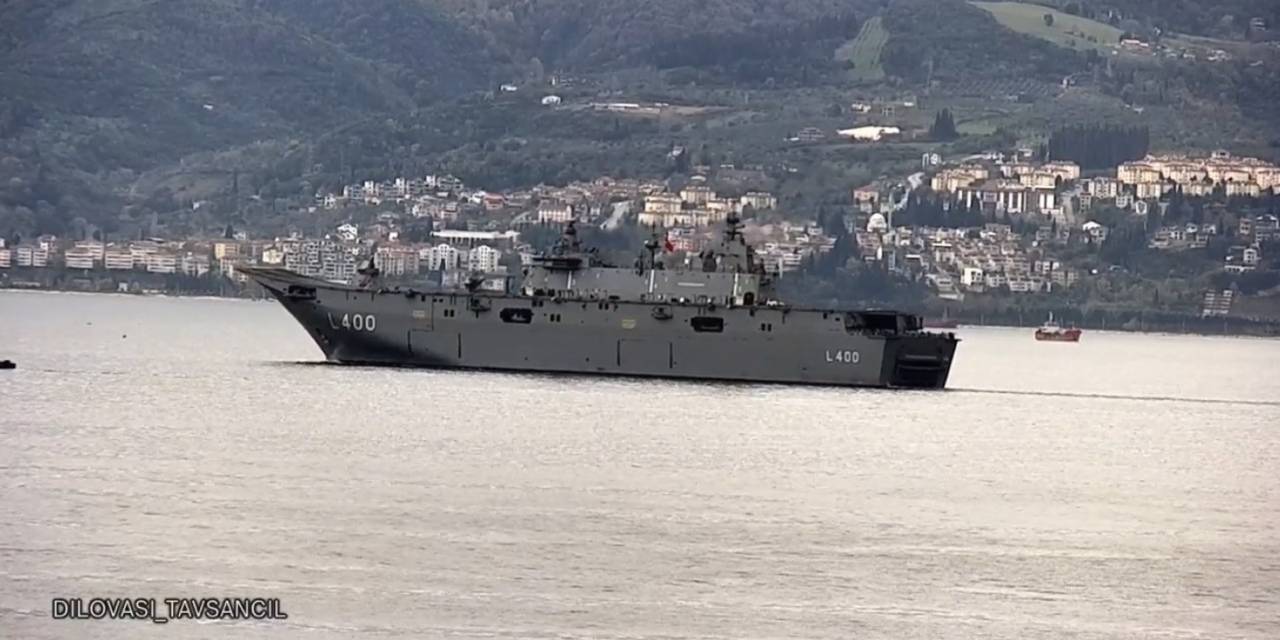 Tcg Anadolu Tüm Heybetiyle İzmit Körfezi’nde