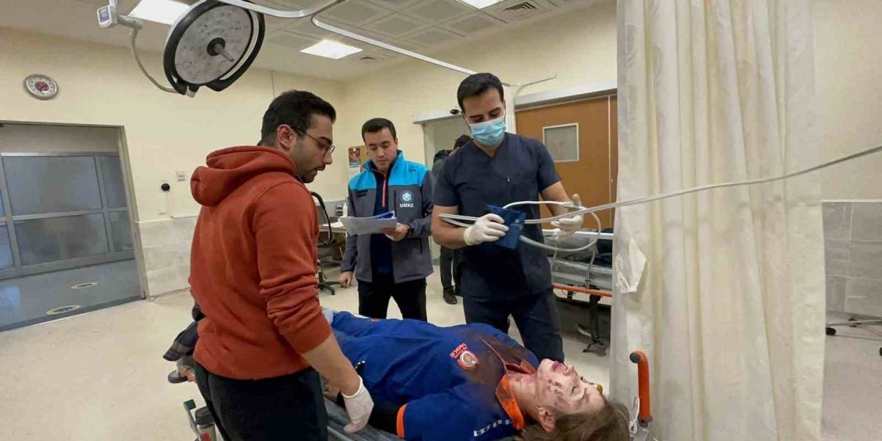 Kırklareli’deki Deprem Tatbikatı Gerçeği Aratmadı