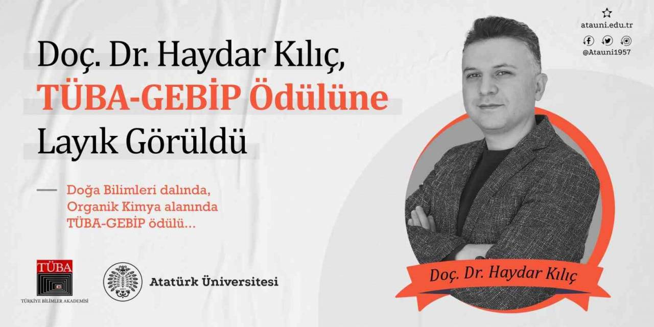Doç. Dr. Kılıç, Tüba-gebip Ödülüne Layık Görüldü