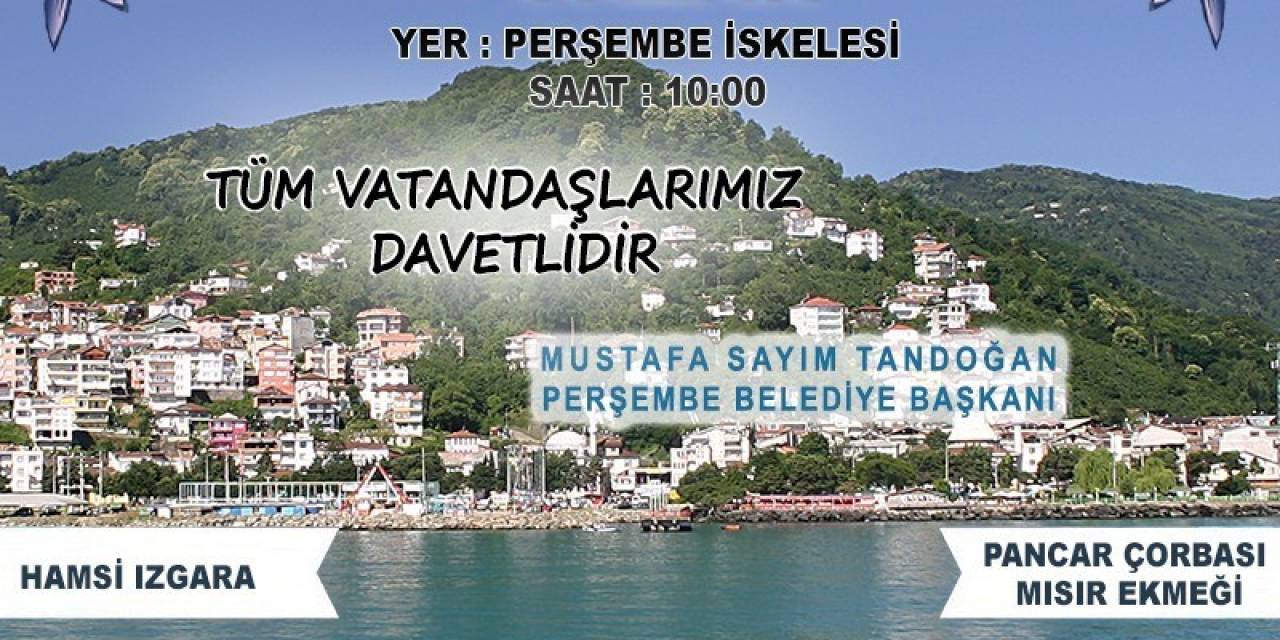 Sakin Şehir Perşembe’de Hamsi Festivali Yapılacak