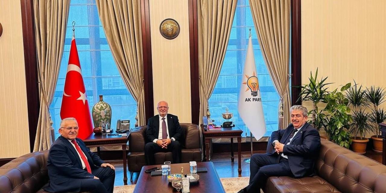 Başkan Büyükkılıç’tan, Ak Parti Genel Başkan Vekili Mustafa Elitaş’a Ziyaret