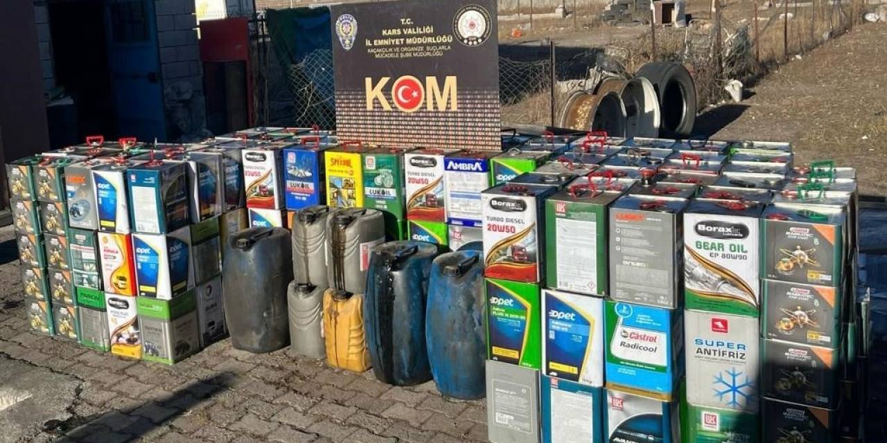 Kars’ta 5 Ton Kaçak Akaryakıt Ele Geçirildi