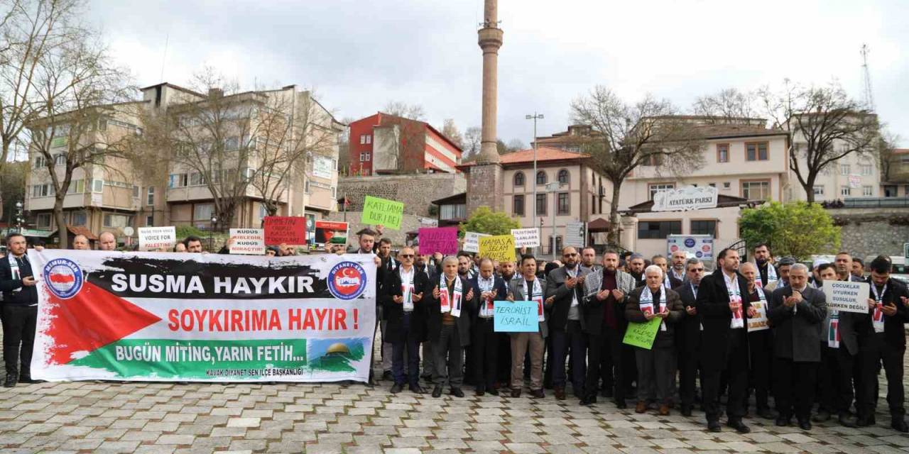 Kavak’ta İsrail’e Büyük Öfke