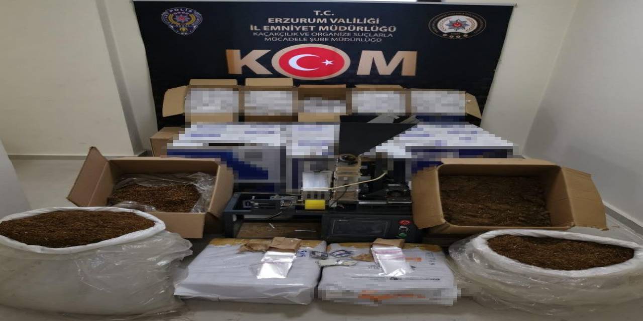 Erzurum’da Kaçak Sigara Operasyonu