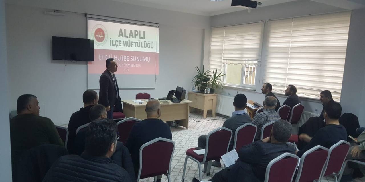 Alaplı’da Etkili Hutbe Sunumu Semineri Düzenlendi