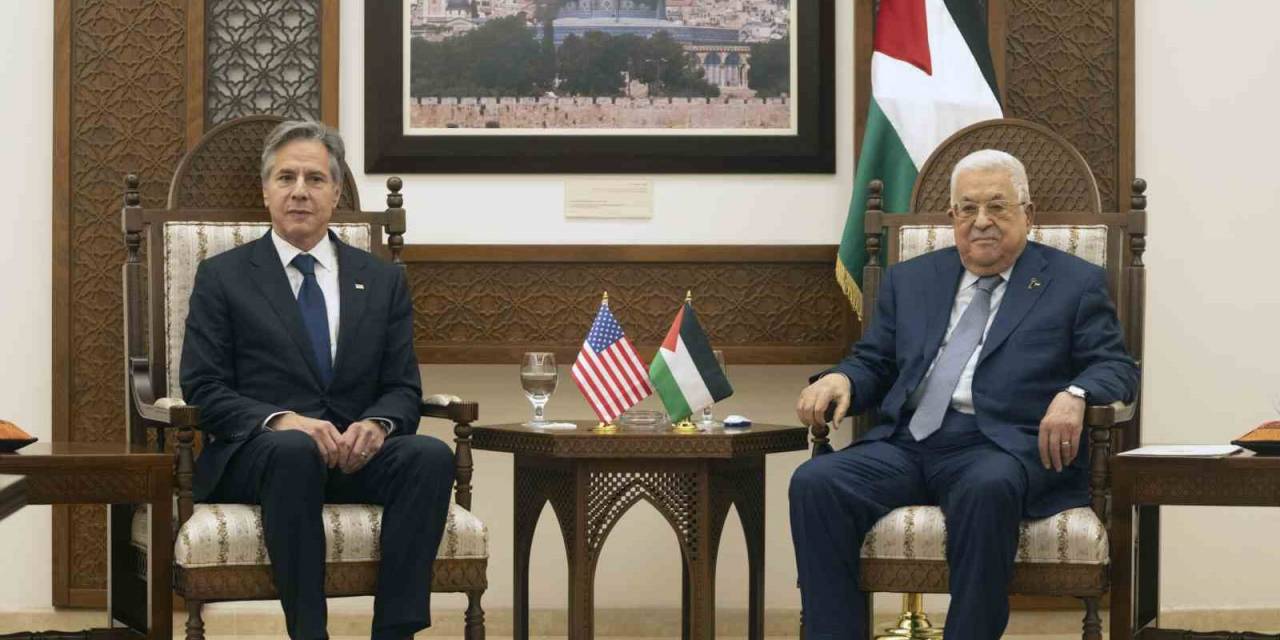 Filistin Devlet Başkanı Abbas, Abd Dışişleri Bakanı Blinken İle Bir Araya Geldi