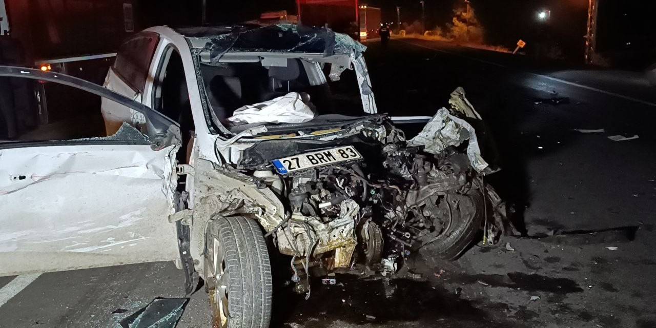 Gaziantep’te Feci Kaza: 1 Ölü, 1 Ağır Yaralı
