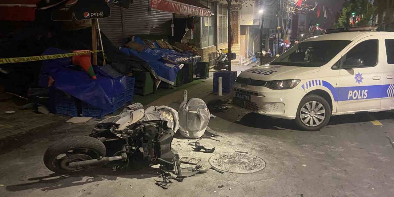 Kağıthane’de Motosikletli Saldırgan Bir Kişiye Ateş Açtıktan Sonra Motosikleti Bırakıp Kaçtı