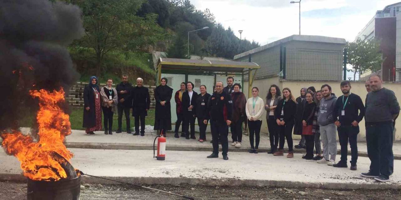 Altınova’da Hastane Personeline Yangın Eğitimi