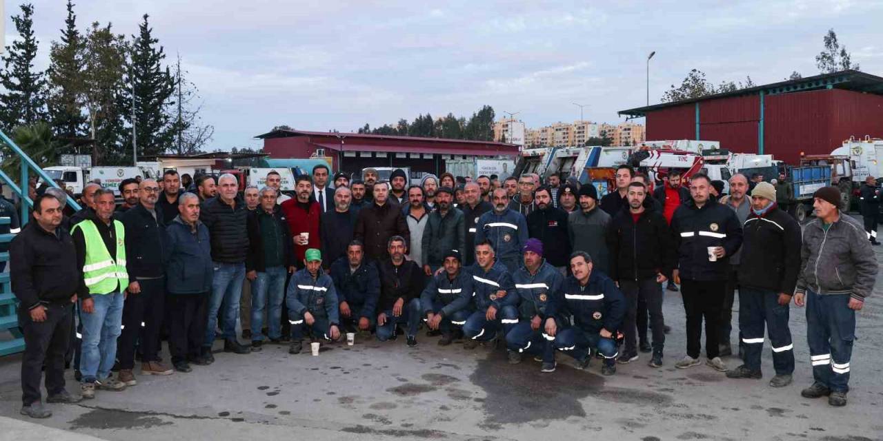 Başkan Kocaispir, Şantiyede İşçilerle Buluştu