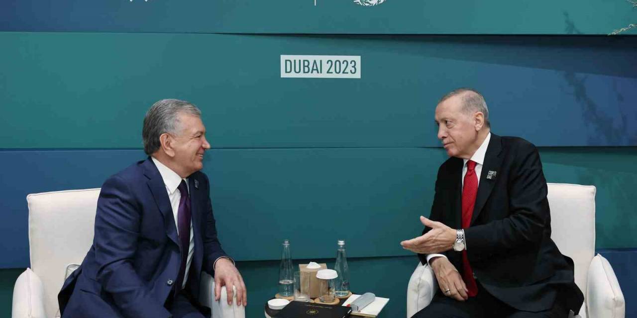 Cumhurbaşkanı Erdoğan, Özbekistanlı Mevkidaşı Mirziyoyev İle Görüştü