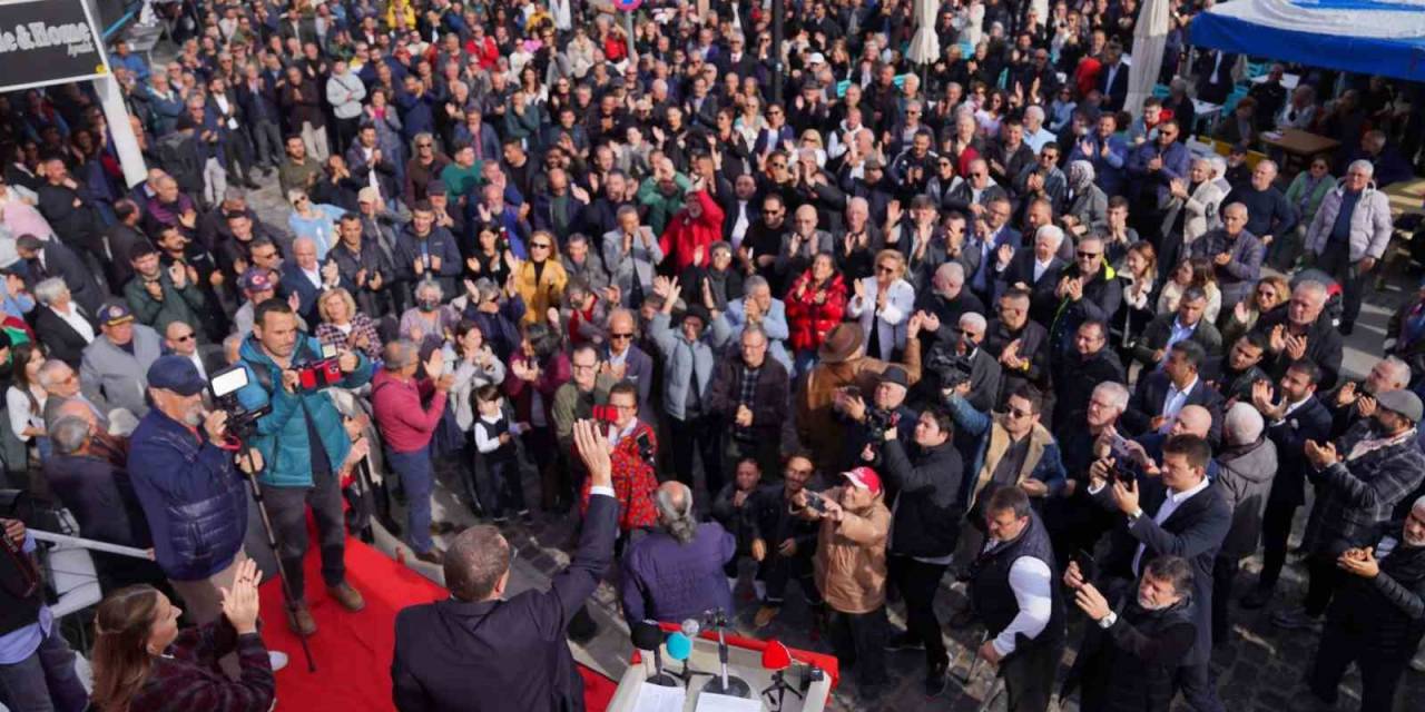 Ayvalık Belediye Başkanı Mesut Ergin Sahaya İndi