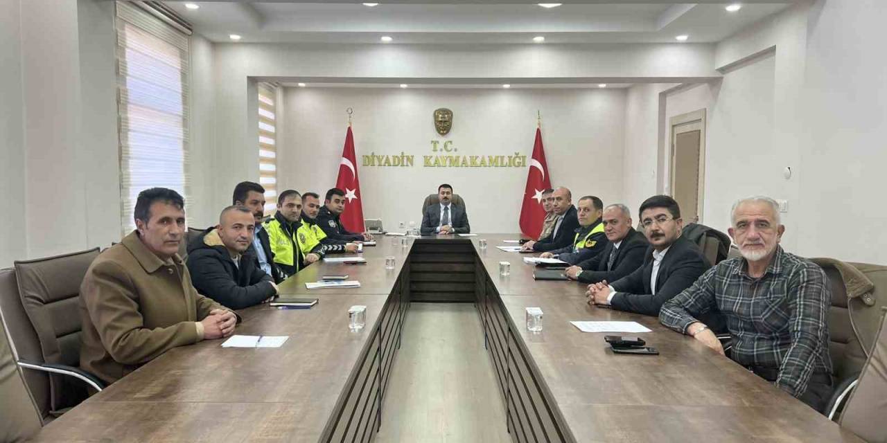 Diyadin’de Kış Tedbirleri Toplantısı Yapıldı