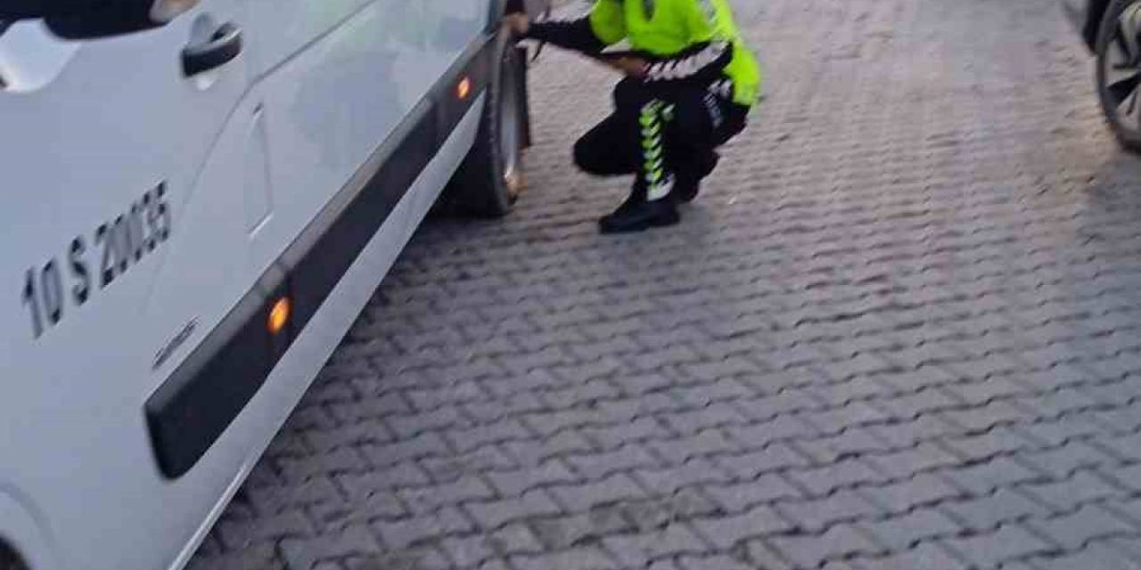 Balıkesir’de Kış Lastiği Denetimleri Başladı