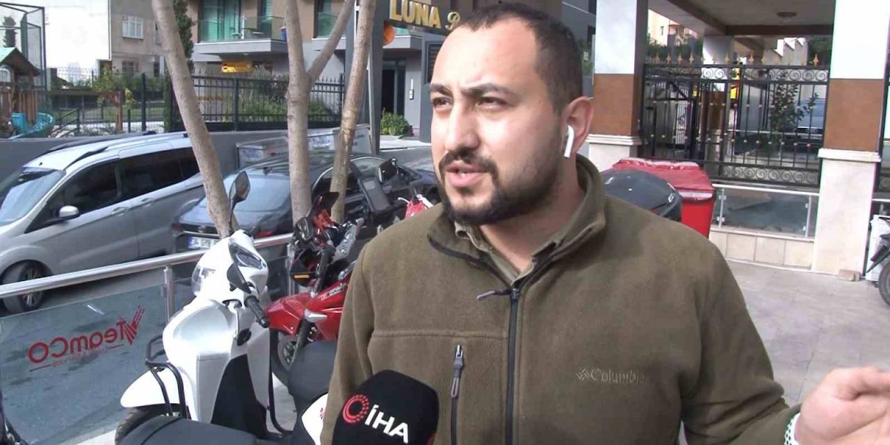 Ters Yönden Gelip Çarptı, Motosikletli Yerdeyken Kaçtı
