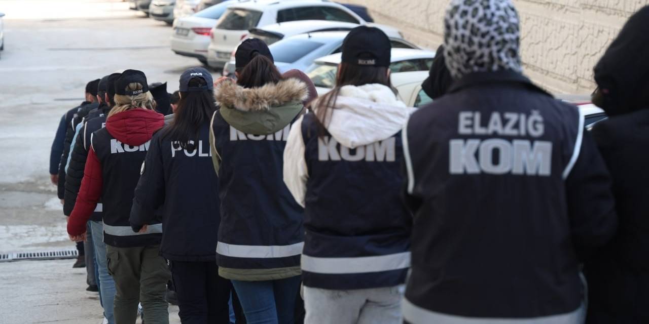 Elazığ’da ‘Cımbız’ Operasyonu: 16 Şüpheli Gözaltına Alındı