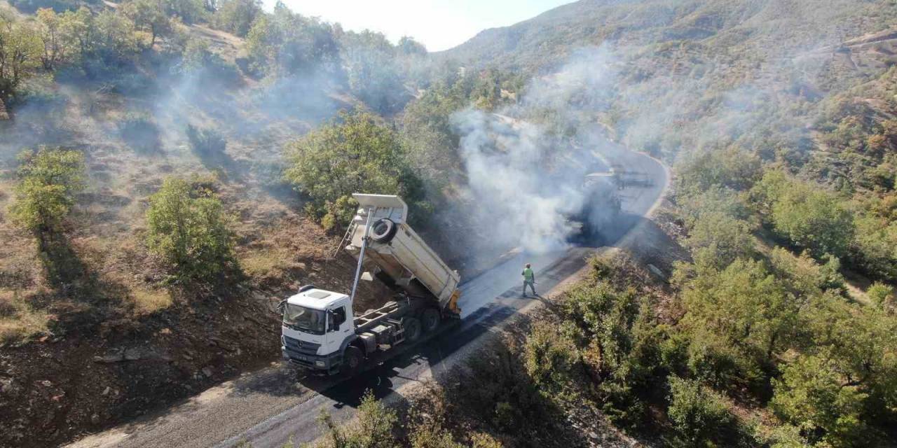 Terörden Temizlenen Bölgeler Bitümlü Sıcak Karışım İle Kaplandı