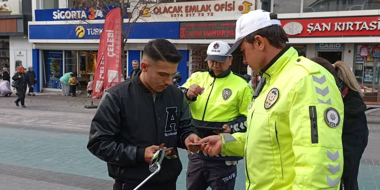 Kapalı Caddeye Motosikletle Girenlere Ceza Kesildi