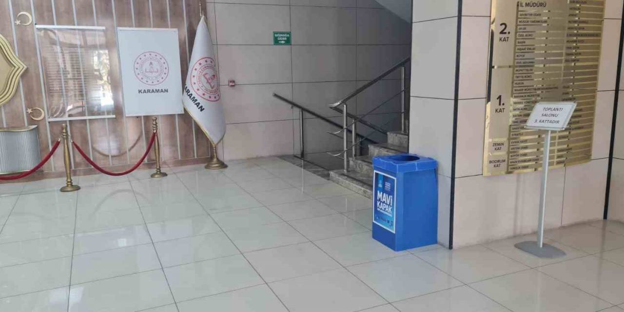 Karaman’da Toplanan Mavi Kapaklar Engelli Bireylere Umut Olacak