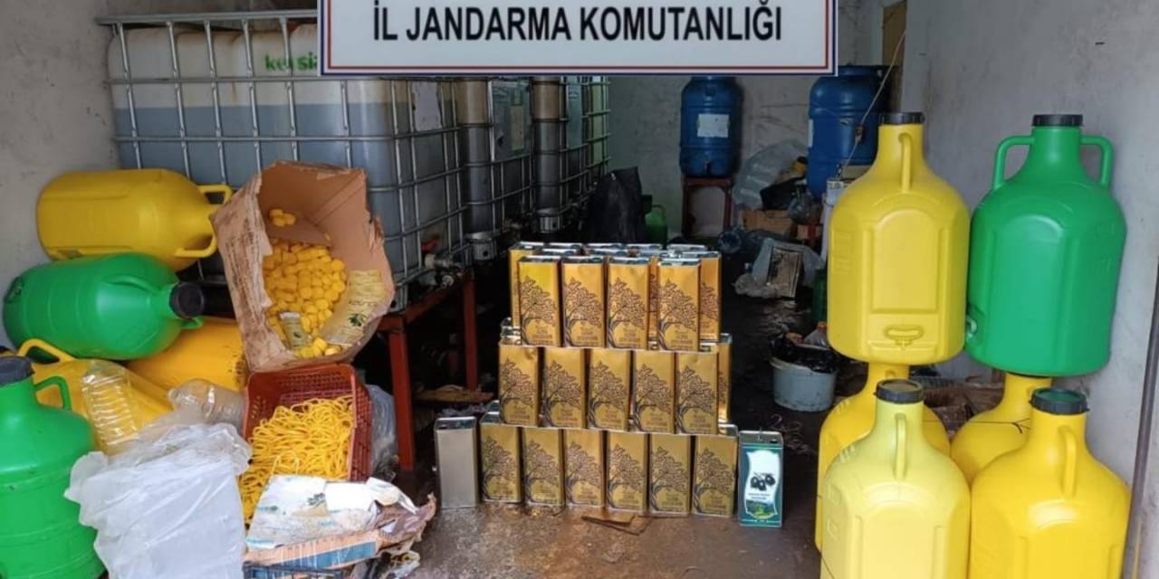 Sahte Zeytinyağı İmalathanesine Jandarma Baskını