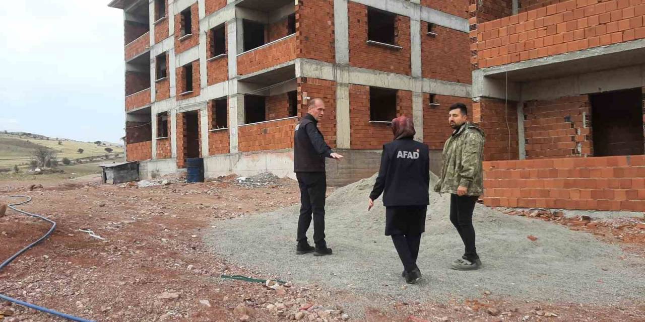 Sivas’ta Yapımı Süren Afet Evleri Bir Bir Yükseliyor