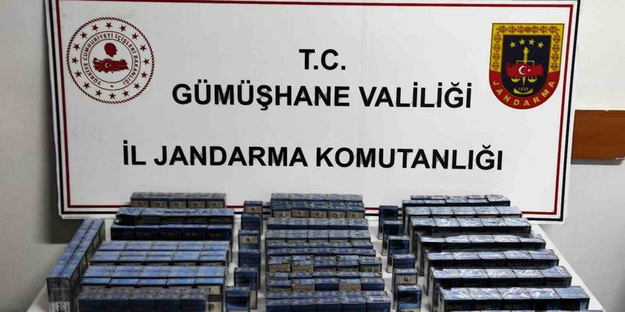Gümüşhane’de Jandarma Ekiplerinin Yaptığı Operasyonda Çok Sayıda Kaçak Tütün Ürünü Ele Geçirildi