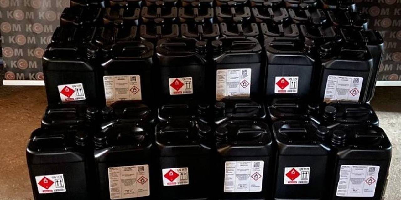 Edremit’te Polisin Aramasında 470 Litre Etil Alkol Ele Geçirildi