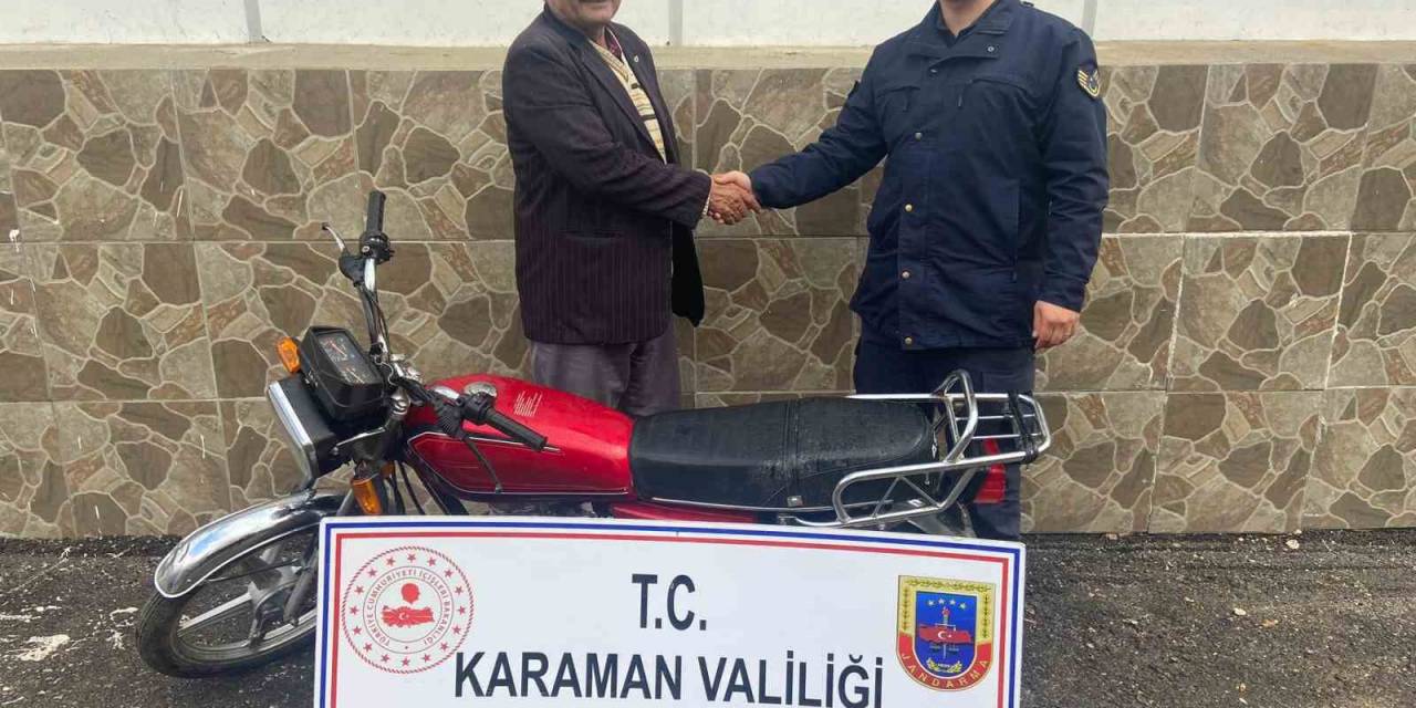 Mersin’den 4 Yıl Önce Çalınan Motosiklet Karaman’da Bulundu