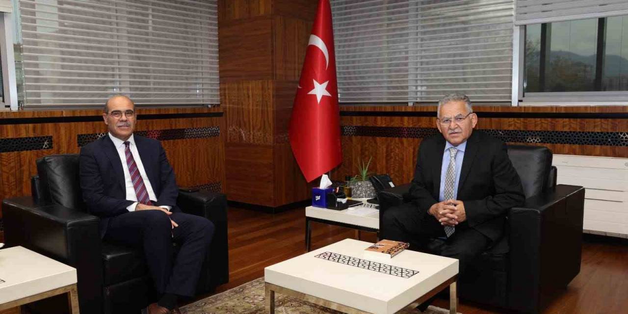 Aile Ve Sosyal Hizmetler İl Müdürü Yıldırım İle Başkan Akbıyık’tan Başkan Büyükkılıç’a, Ziyaret