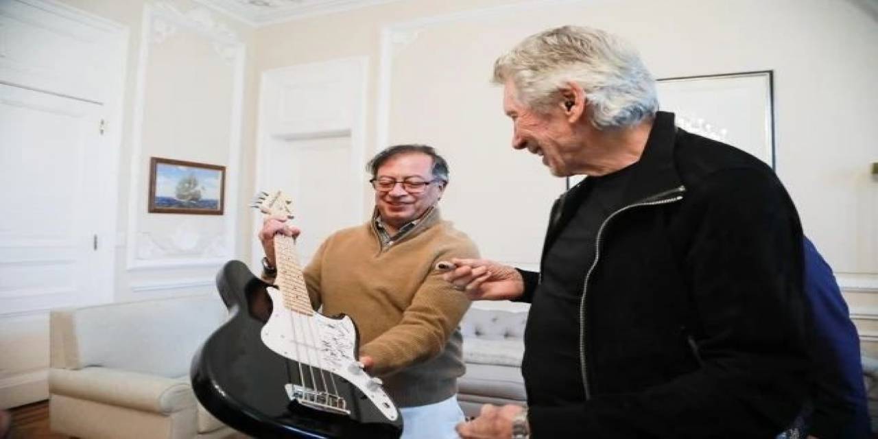 Pink Floyd’un Solisti Waters, Kolombiya Devlet Başkanı Petro İle "Filistin" Bayrağı Açtı