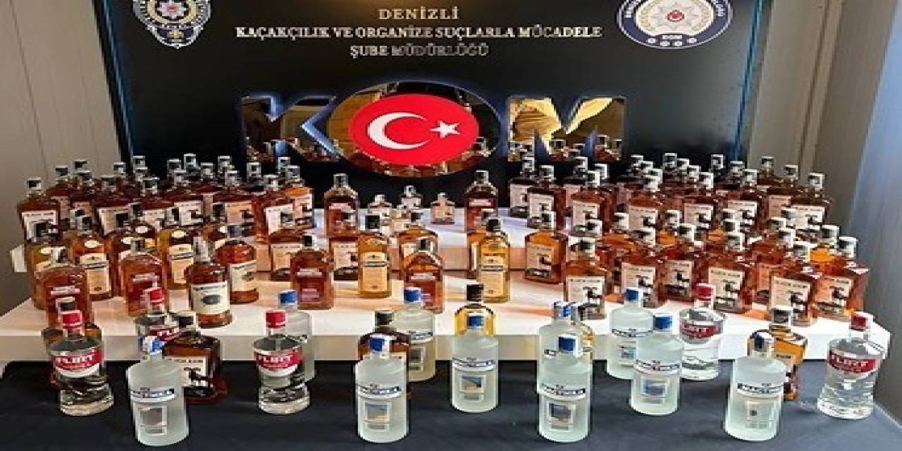 Denizli’de Yılbaşı Öncesi Kaçak İçki Operasyonu; 2 Gözaltı