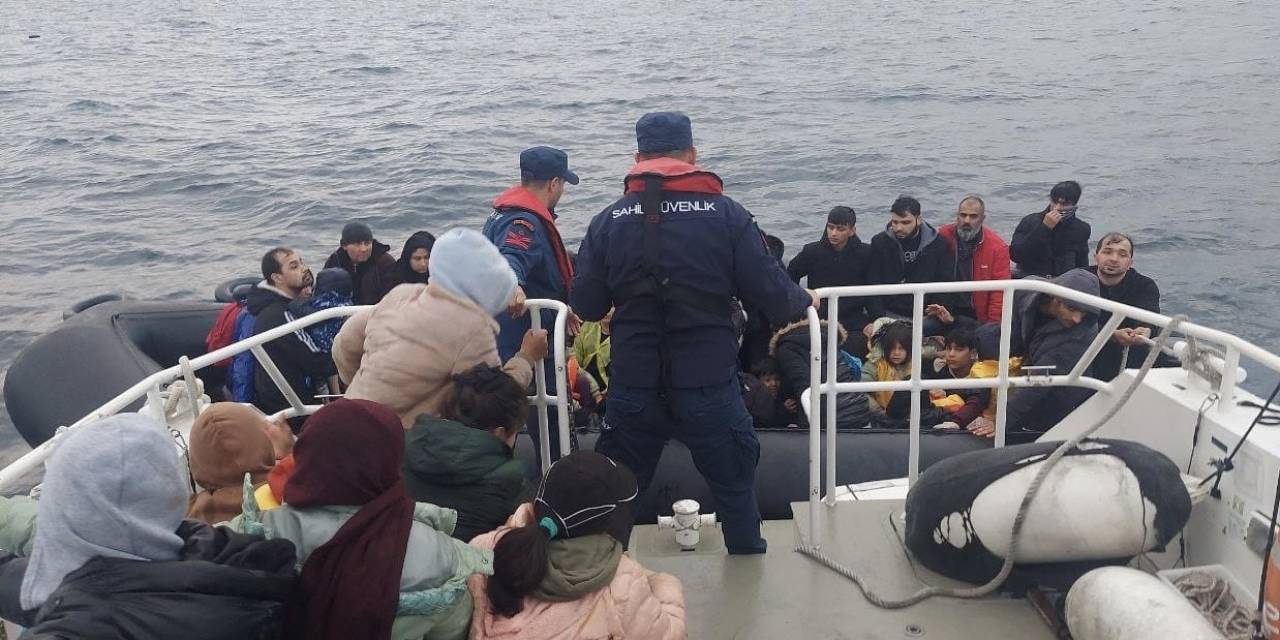 Ayvacık Açıklarında Yunan Unsurlarınca Ölüme Terk Edilen 92 Kaçak Göçmen Kurtarıldı